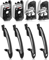 4Pcs Interior and Exterior outside Outer Door Handles Fit for Kia Spectra Spectr