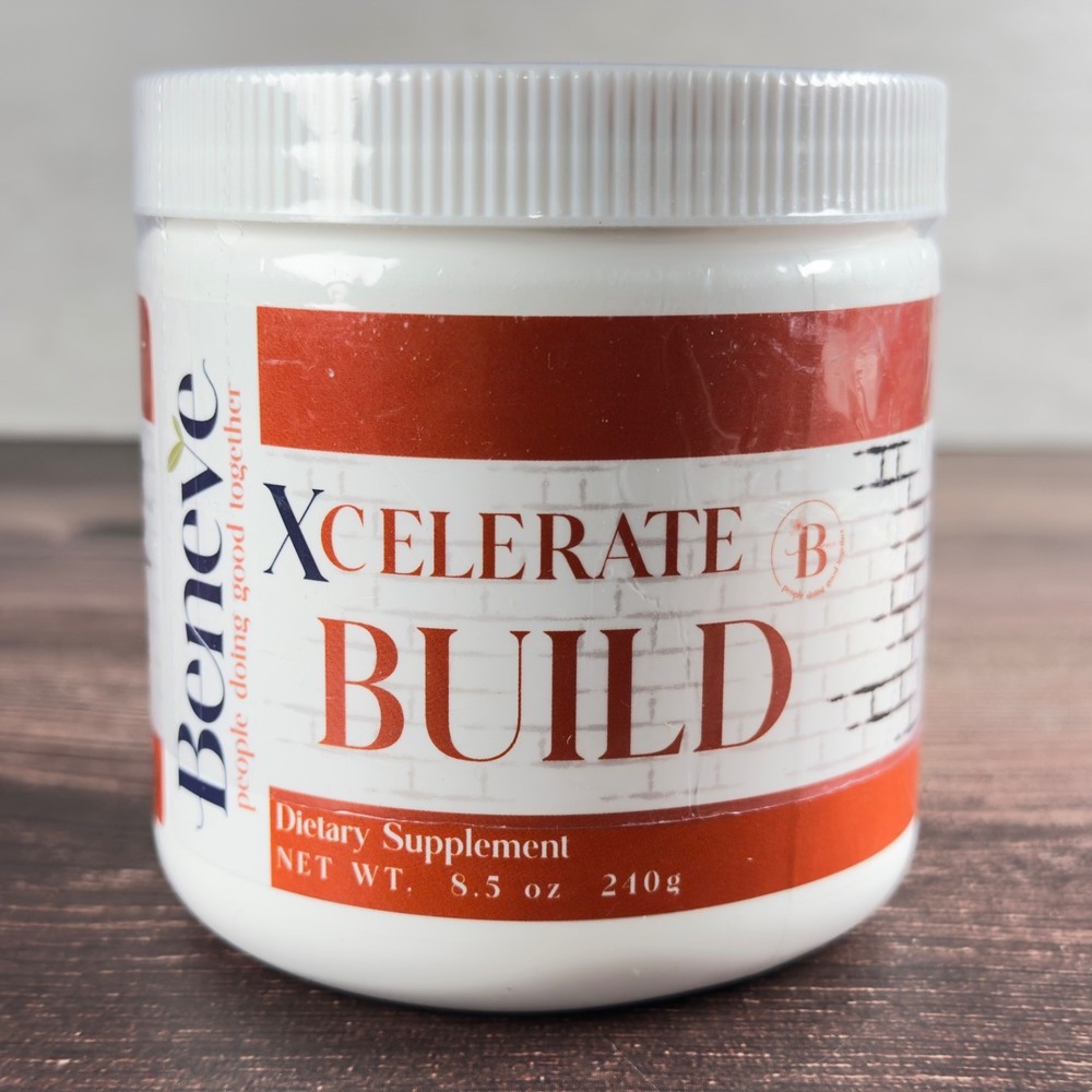 Beneve Xcelerate BUILD – 30 Srvs – New & Sealed – Free Shipping – Exp: 04/27