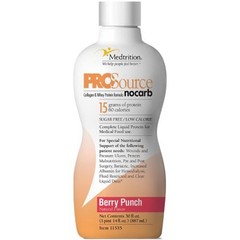 ProSource NoCarb Protein Supplement 32oz Berry Punch Flavor 60 Calories Bottle 1