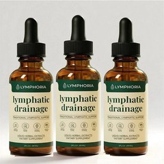 3Pack Lymphoria – Lymphatic Drainage Bloat Relief，& Immune Support 59ml，Detox
