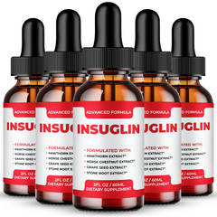 Insuglin Drops – Premium Oral Liquid Supplement for Healthy Circulation (5 Pack)