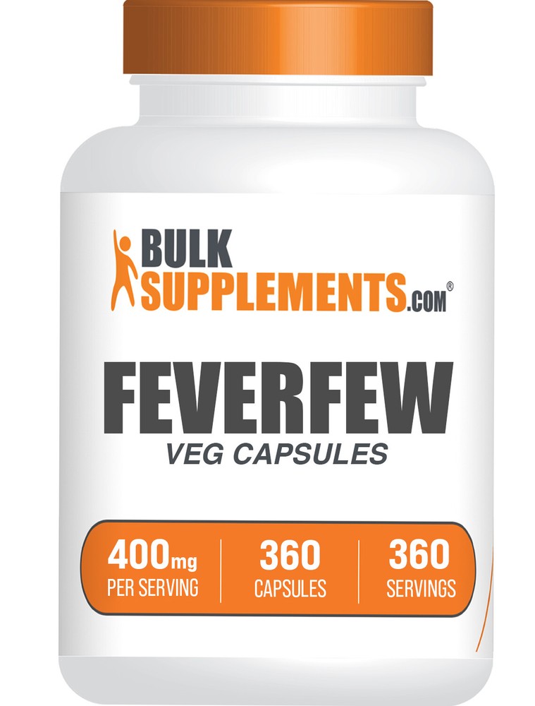 BulkSupplements Feverfew Extract Capsules – 400mg per Serving – 360 Capsules