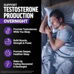 Force Factor Test X180 PM Nighttime Testosterone Booster Tablets 120 Made USA