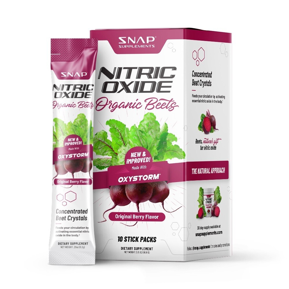 Organic Beet Root Powder Nitric Oxide Natural Snap Beet Box 10 Pack Single Serve