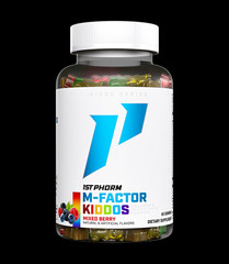 1st Phorm M-Factor Kiddos Mixed Berry Kids Multivitamin 60 Gummies New