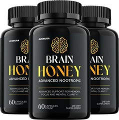 (3 Pack) Brain Honey Capsules – Advanced Formula Supplement Brain Health Support