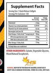 important antioxidant – NORWEGIAN COD LIVER OIL – health 120 Softgels 1 Bottle