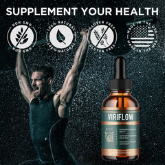 (1 Pack) Viriflow Male Support Drops Advanced Viri Flow Supplement, 30 Servings