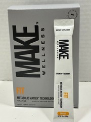 MAKE Wellness FIT Metabolic Matrix • Orange 30 Ct • NEW EXP 08/2026