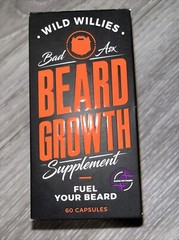 WILD WILLIES BEARD GROWTH supplement 60 capsules Fuel your Beard NEW 12/2025