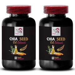 Hydration Support – CHIA SEED OIL EXTRACT – Omega Rich 2 Bottle 120 Capsules