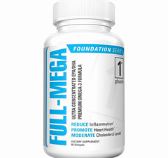 1st Phorm Full-Mega Ultra Concentrated EPA DHA Omega-3 Fish Oil 90 Softgels New