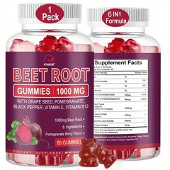 Vitamatic Beet Root Gummies 3000 mg Equivalent Per Serving – 60 Gummies