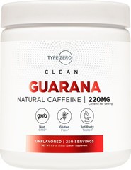 Type Zero Clean Guarana Powder Drink Mix (250 Servings, Unflavored)