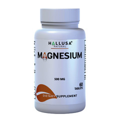 MAGNESIUM – Muscle & Nerve Function – Bone Health – High Absorption – 60 Tab