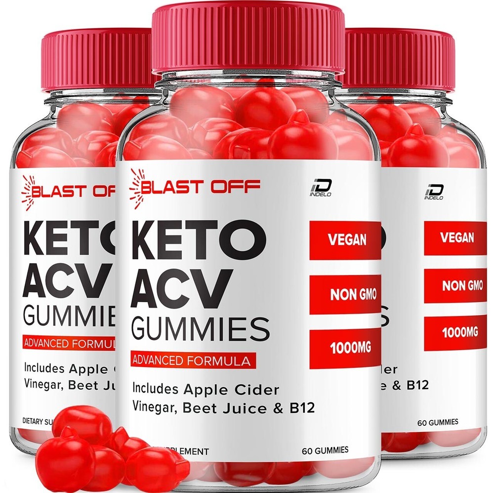 (3 Pack) Blast Off Keto ACV Gummies Supplement – Blast Keto ACV Gummy