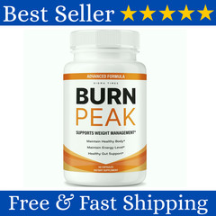 1 Pack Burn Peak for Advanced Weight Loss, BurnPeak Fat-Burner Formula 60 ct USA