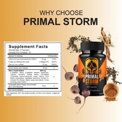 (5 Pack) Primal Storm Performance Support, PrimalStorm Capsules (300 Capsules)