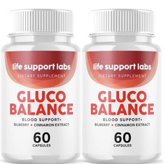 Life Support Gluco Balance Support Pills Vitamin Supplement 60 Capsules (2-Pack)
