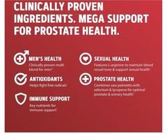 GNC Mega Men Prostate & Virility 90 Caplets Exp 03/28 Free Shipping