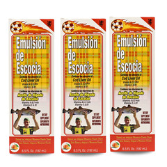 Emulsion De Escocia Cod Liver Oil – Mandarin Vanilla 6.5 fl oz (3-Pack)