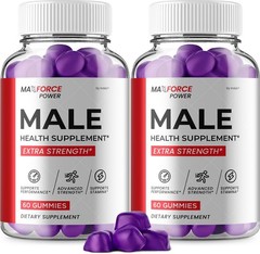 (2 Pack) Max Force Power Gummies for Men – MaxForce Power Gummy Natural Blend