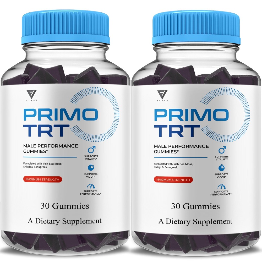(2 Pack) Primo TRT Performance Gummies, PrimoTRT Energy Support (2 Month Supply)
