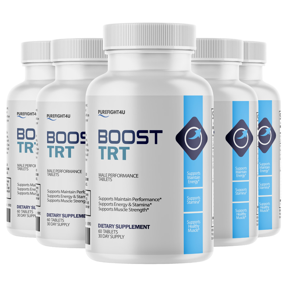 Boost TRT Male Performance Maximum Strength Supplement – 5 Bottles