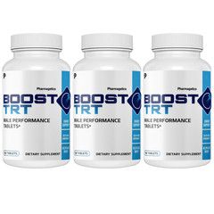 Boost Trt- Male Performance Supplement, Stamina Support Tablets- 3 Bottles