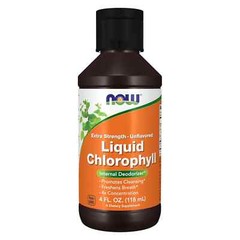 NOW Chlorophyll Liquid Extra Strength Unflavored – 4 fl oz, Internal Deodorizer