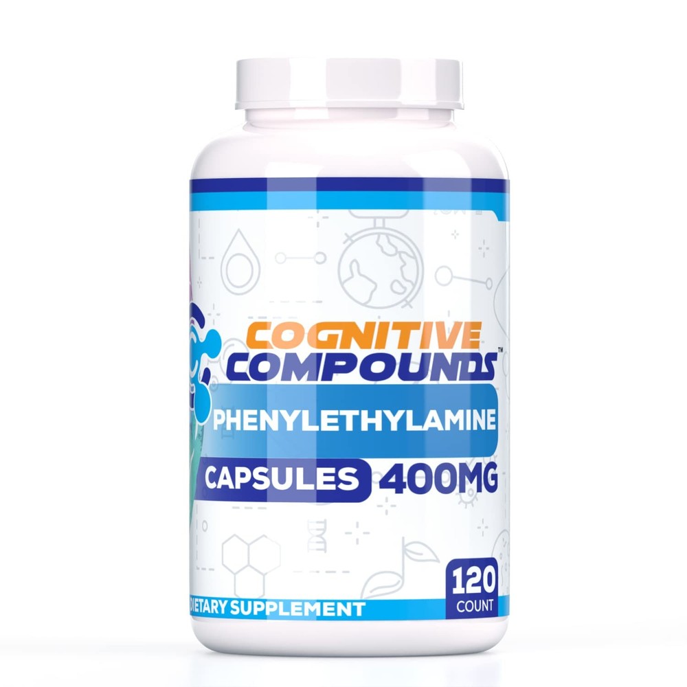 COGNITIVE COMPOUNDS Phenylethylamine (Pea) Capsules – 120 Count (Pack of 1)