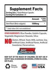 brain boost – BEETROOT PILLS – athletic performance supplements 2 BOTTLE