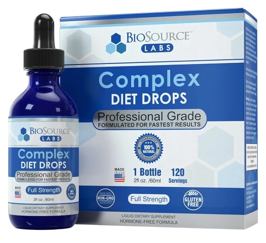 BioSource Labs Complex Diet Drops – Natural Weight Management Drops Unisex 2 oz