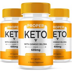 (3 Pack) Proper Keto Capsules, ProperKeto Maximum Strength Pills (180 Capsules)