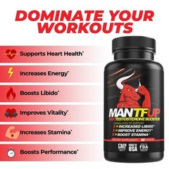 Dynamism Labs – ManTFup 🔥 💪🏼 Testosterone Booster, 📈 Gluten Free, 🌱 Non-GMO