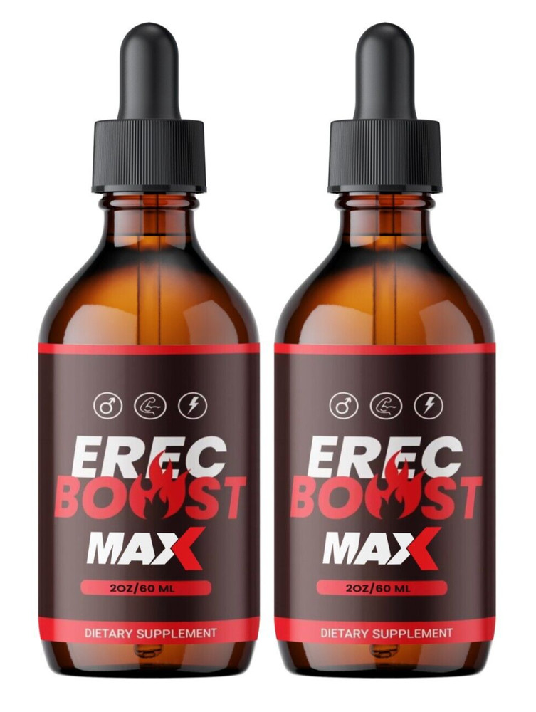 Erec Boost MAX Drops Erec Booster, Erec Boost High Drive (2 Pack)