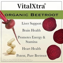 Organic Beetroot Powder Capsules – Lowers Blood Pressure – Blood Circulation