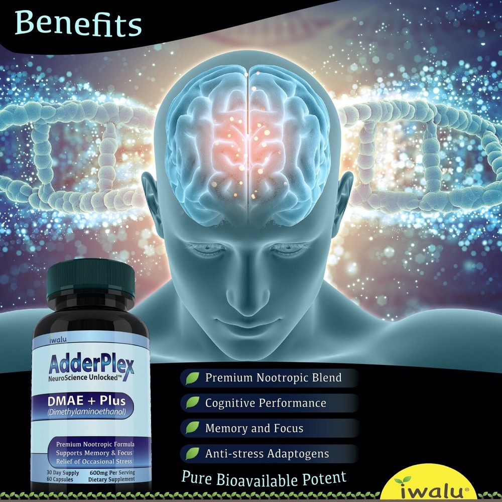 AdderPlex | MIND & FOCUS Brain Health Supplement Nootropics – Free Ship – New