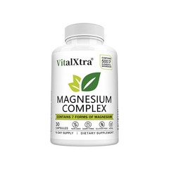 Magnesium Complex Supplement-7 Forms,500mg for Calm & Muscle Health 30~120 Caps