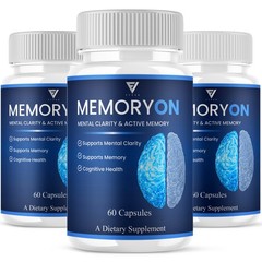 (3 Pack) MemoryOn Brain Supplements, Memory On Premium Nootropic (180 Capsules)