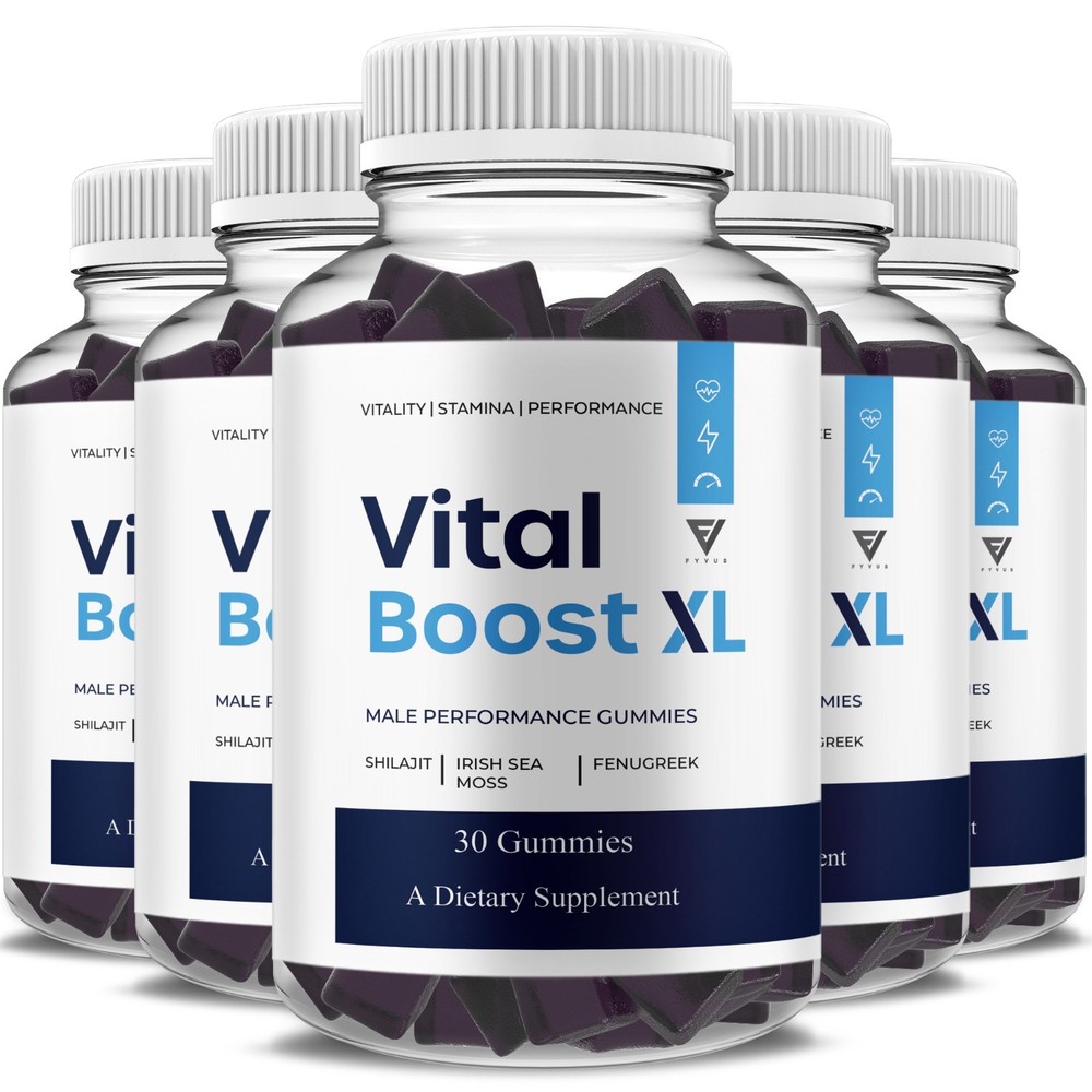(5 Pack) Vital Boost XL Performance Supplement, VitalBoost XL (150 Gummies)