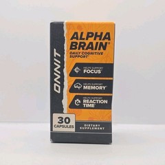 Onnit Alpha Brain Nootropic L-Theanine Alpha-GPC Memory Focus 30 Capsules