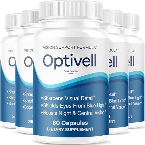 Optivell Eye Vision Support Supplement Capsules Lutein Zeaxanthin 5 Pack 300Ct