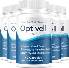 Optivell Eye Vision Support Supplement Capsules Lutein Zeaxanthin 5 Pack 300Ct