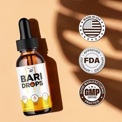 (1 Pack) Bari Drops Liquid Supplement-Natural Formula for Active Fitness Goals