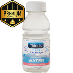 Thick-It Clear Advantage Thickened Water Unflavored 8 oz Bottle Case of 24