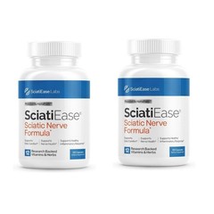 2 SciatiEase bottles Labs Sciatic Nerve Formula Capsules with AlphaPalm sealed
