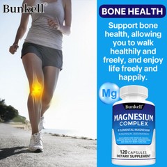 Magnesium Complex 1000mg 8 Elemental Magnesium Gluten Free Bone 30-120 Pills