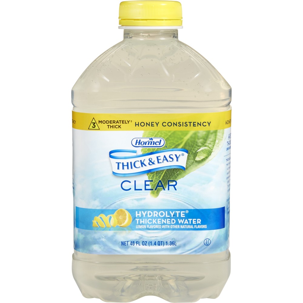 Thick & Easy Hydrolyte Thickened Water Lemon 46 oz. Bottle 6 Ct