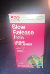 CVS Health Slow Release Iron Tablets 60ct Blood Formation Supplement